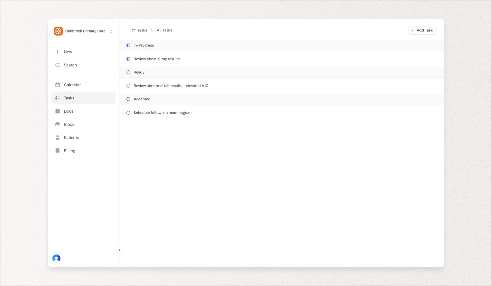 Agenda de hoje com workflows automáticos priorizando exames críticos e urgentes - Para casos enterprise