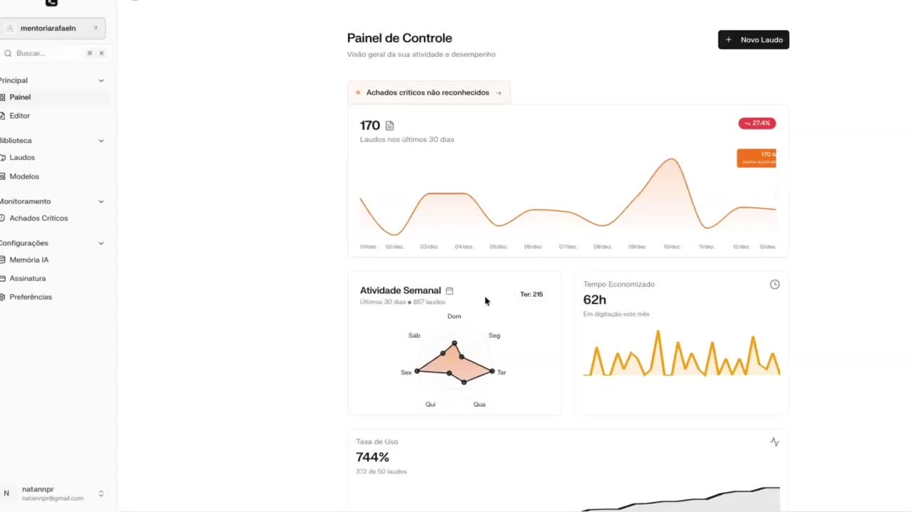Software de laudo radiológico com IA - ditado de laudos por reconhecimento de voz